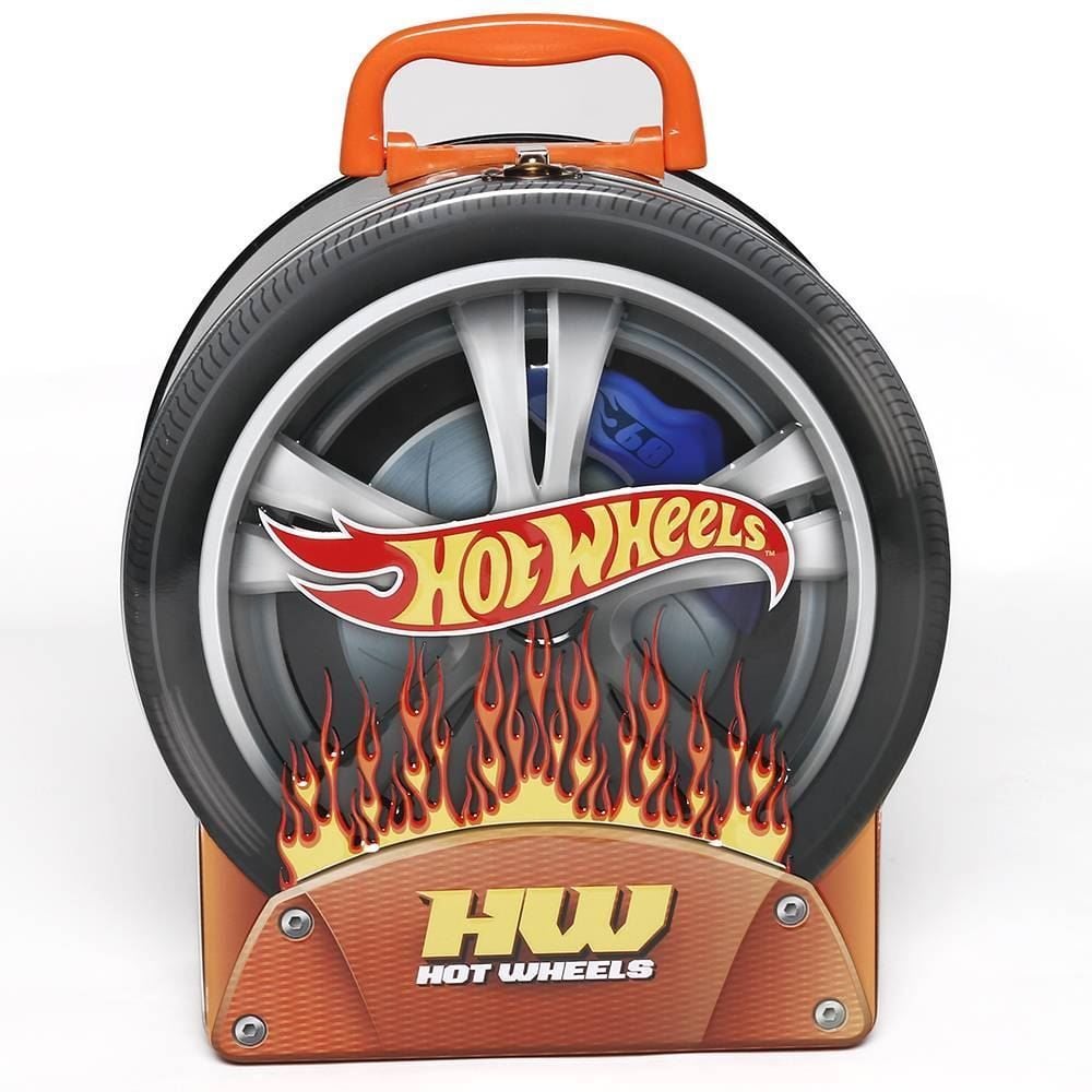 Maleta Metálica Roda Hot Wheels Porta Carrinhos Fun - F0132-2