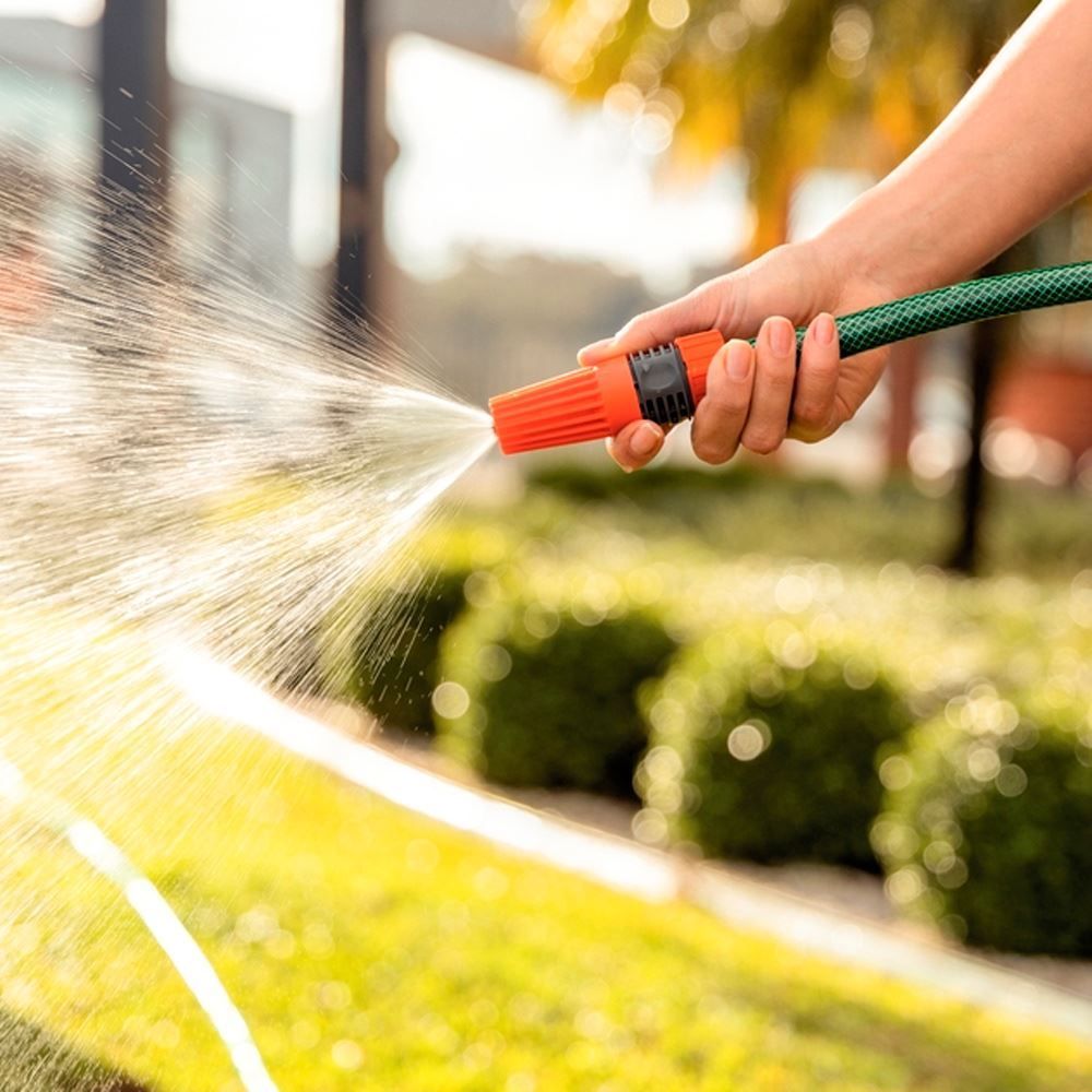 Mangueira De Jardim 15 Metros Com Suporte Tramontina - Verde