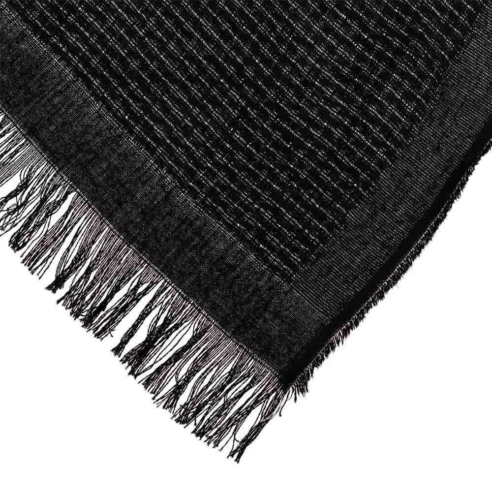 Manta para Sofá Decorativa 1,20X1,45 m Búzios Hedrons - Preto