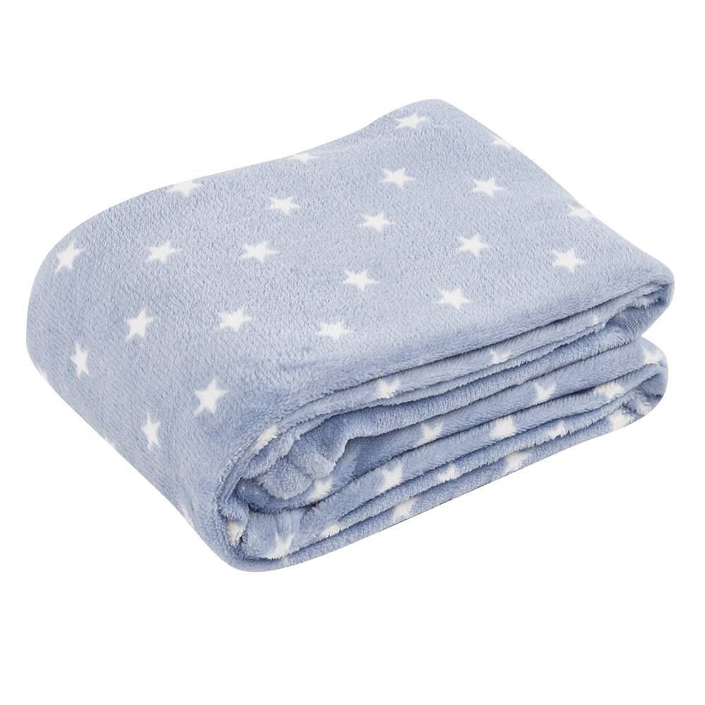 Manta De Bebê Microfibra 90X110 Cm Havan Baby 1 Peça - Estrela Azul