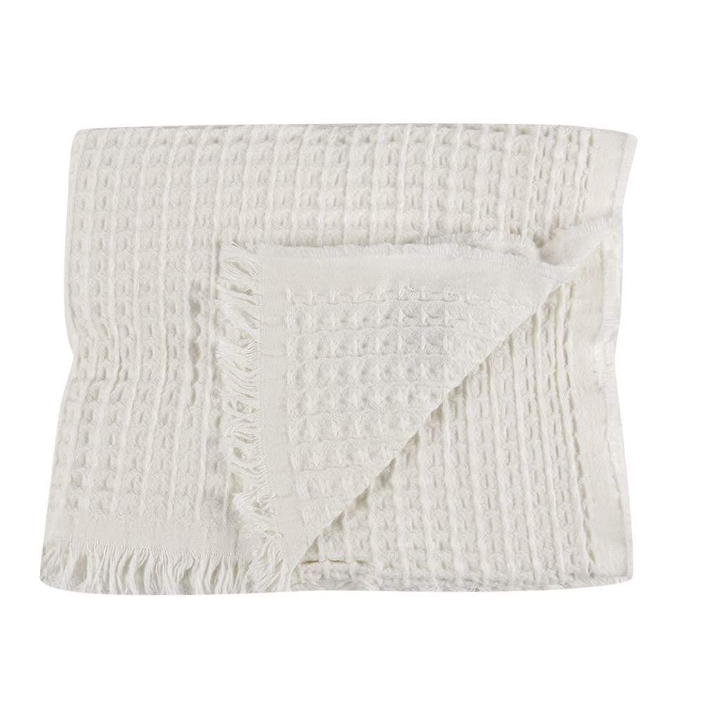 Manta Decorativa Denver 1,50X2,00 Karsten 100% Algodão - Off White