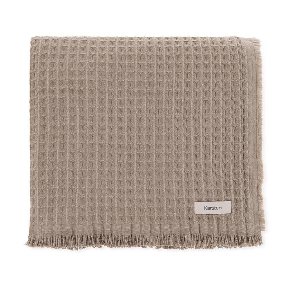 Manta Decorativa Denver 1,50X2,00 Karsten 100% Algodão - Taupe