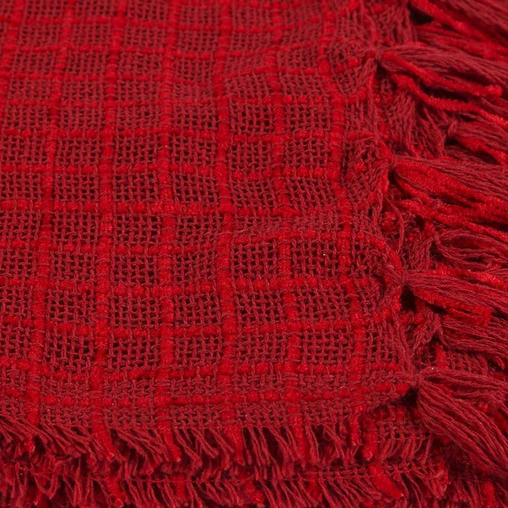 Manta Decorativa Para Sofá 1,20X1,50 M Naturalle Havan Casa - Vermelho