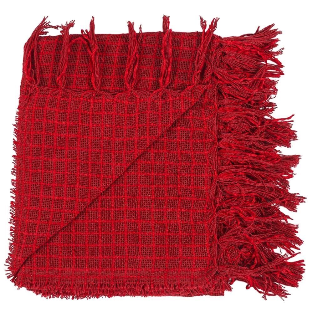 Manta Decorativa Para Sofá 1,20X1,50 M Naturalle Havan Casa - Vermelho