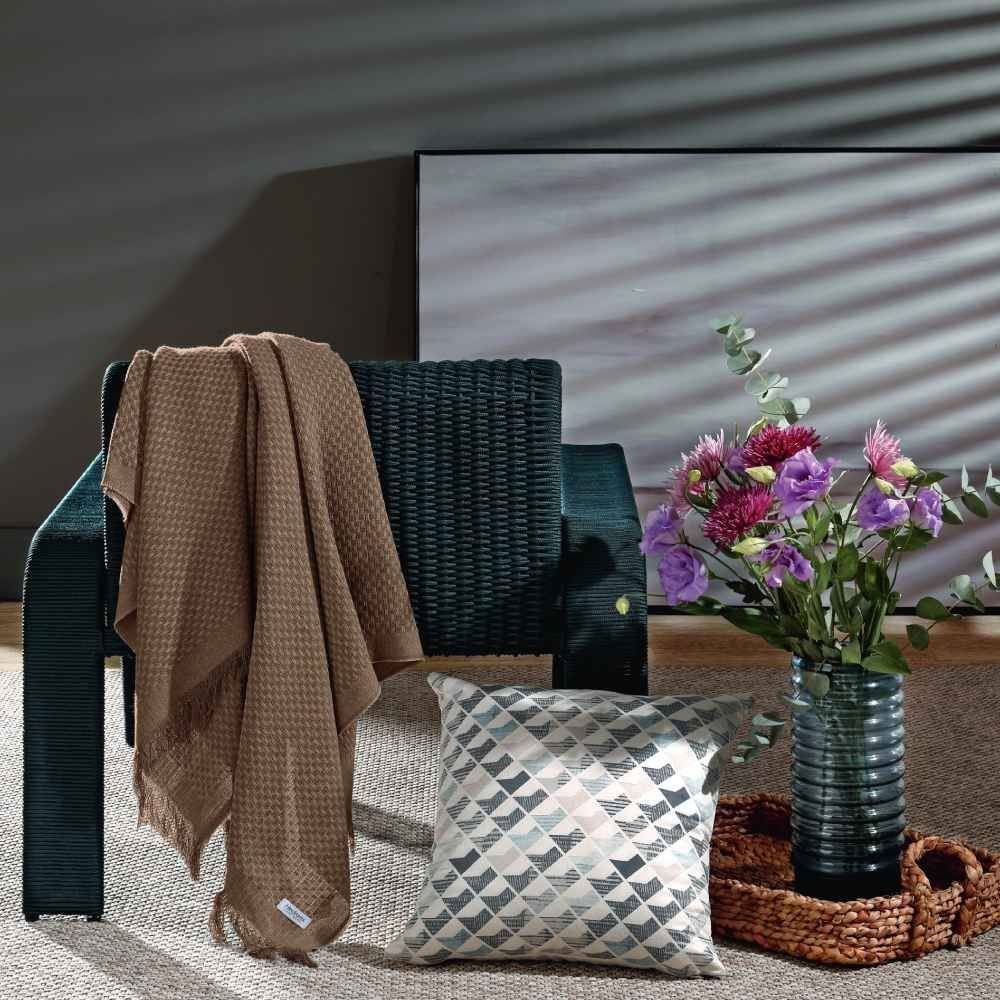 Manta Decorativa Para Sofá Búzios Havan Casa - Taupe