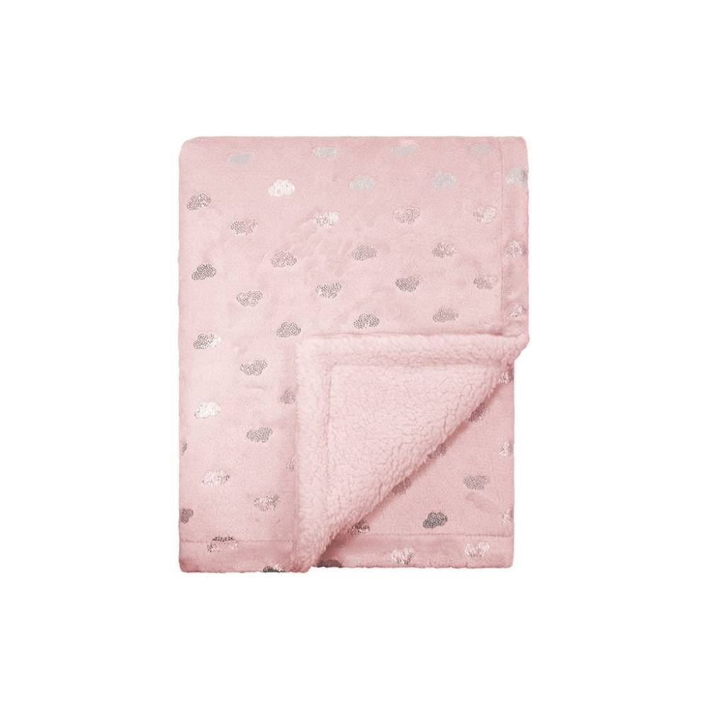 Manta Infantil Sherpa 100% Poliéster Nuvenzinhas Camesa - Rosa
