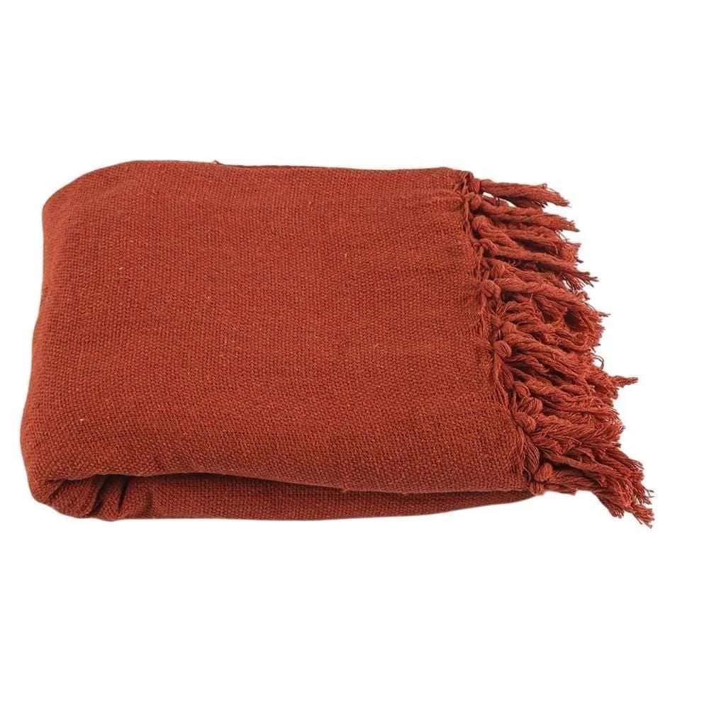 Manta Para Sofá Decorativa 1,40X1,90 M Monaco Havan Casa - Terracota