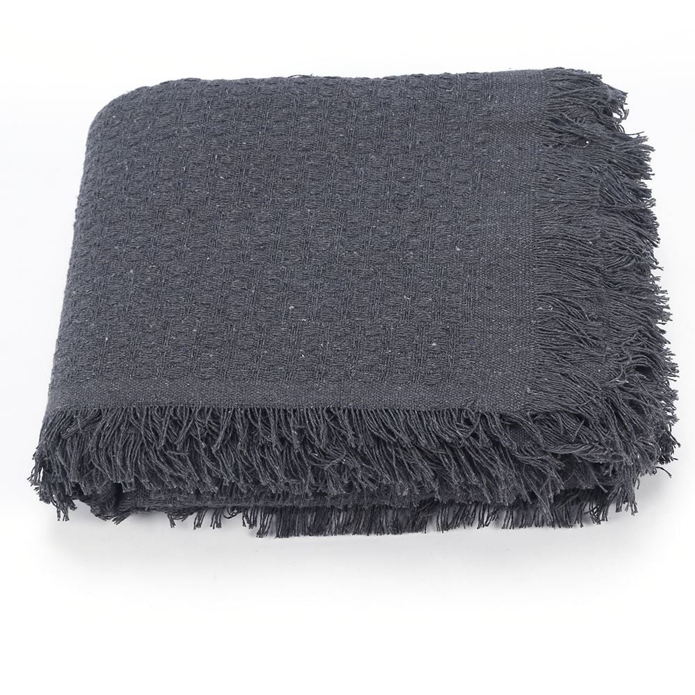 Manta Para Sofá Decorativa 1,40X2,00 M Requinte Havan Casa - Cinza Escuro