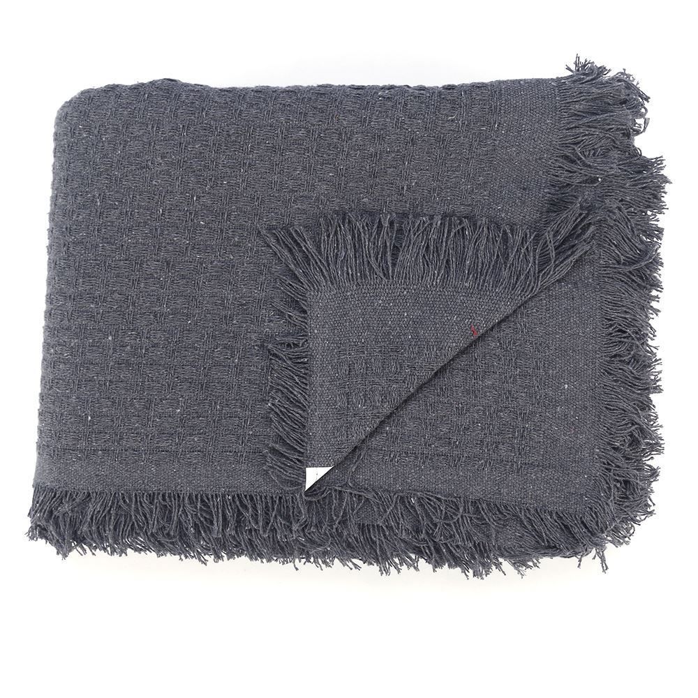 Manta Para Sofá Decorativa 1,40X2,00 M Requinte Havan Casa - Cinza Escuro