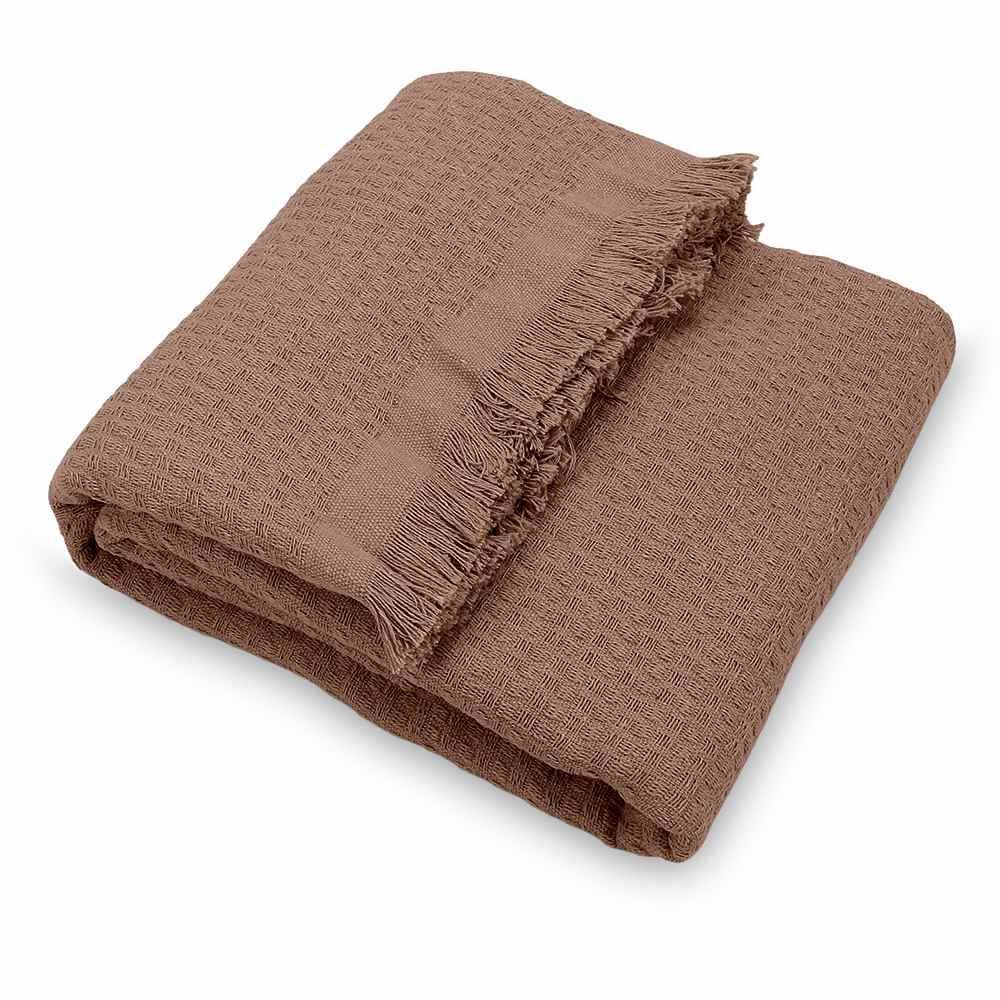 Manta para Sofá Decorativa 1,40X2,00 m Requinte Havan Casa - Marrom Claro