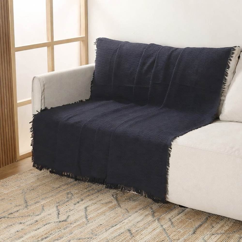 Manta para Sofá Decorativa 1,40X2,00 m Requinte Havan Casa - Cinza Escuro