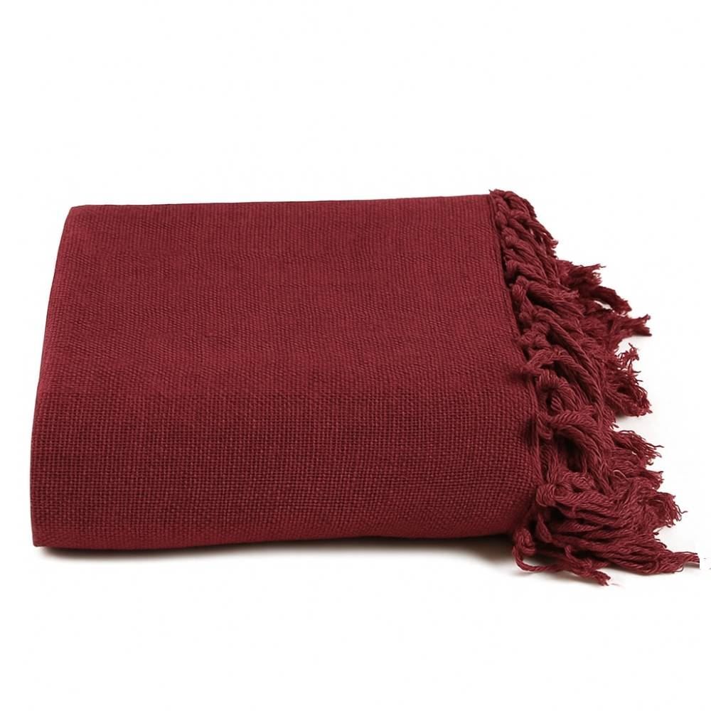 Manta Para Sofá Decorativa 1,80X2,30 M Monaco Havan Casa - Marsala