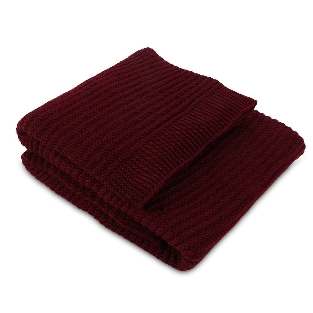 Manta para Sofá em Trico Elegance 1,00X2,00 Havan Casa - Marsala