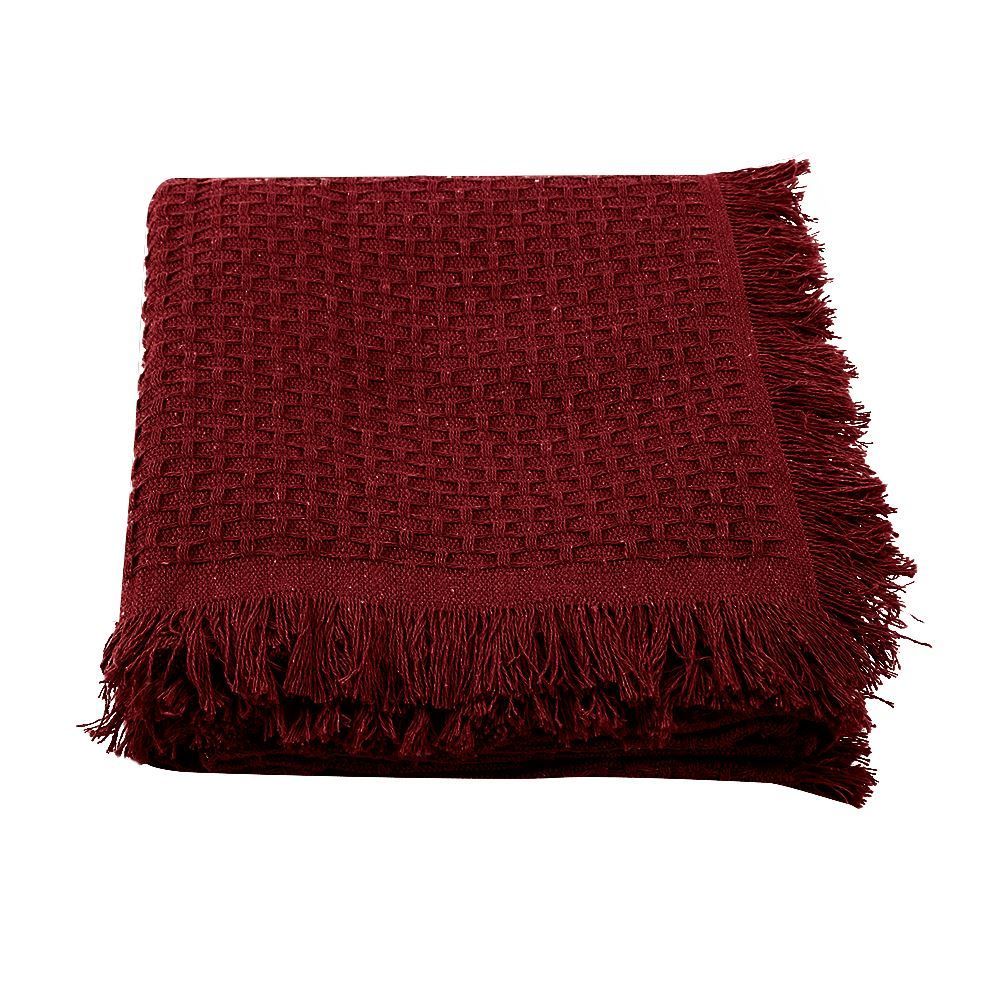 Manta Para Sofá Ravena 1,40X1,20 M Havan Casa - Bordô