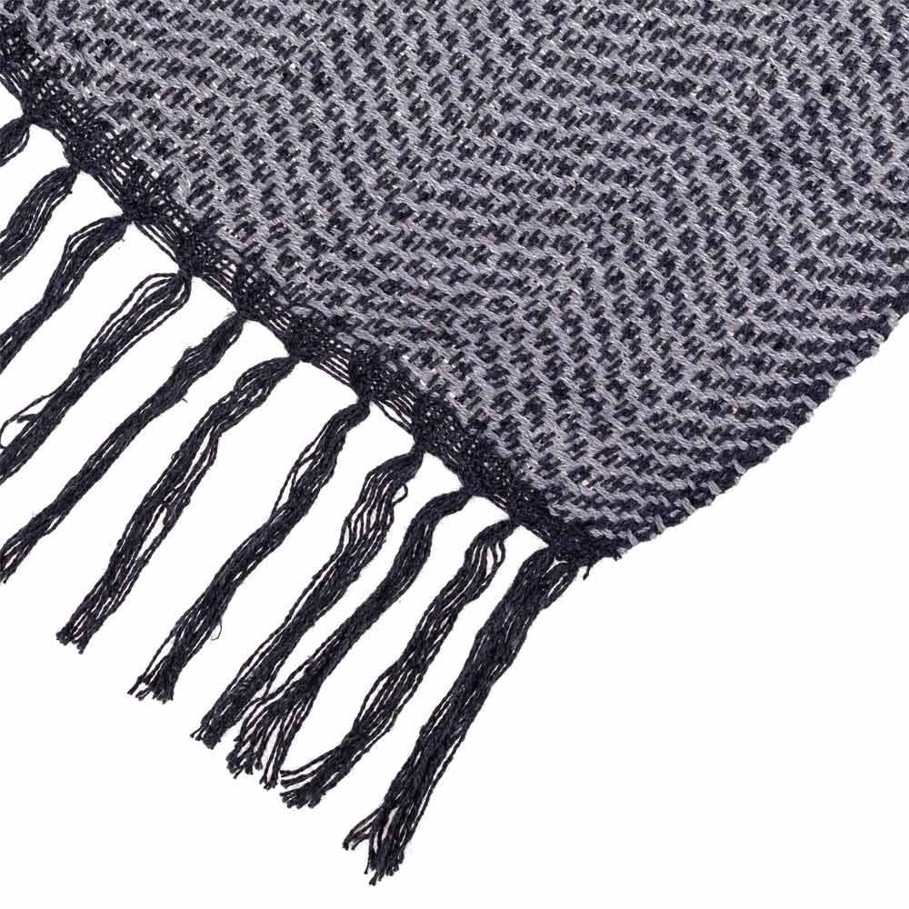 Manta Para Sofá Rústica 1,20X1,50M Havan - Grafite Tramado