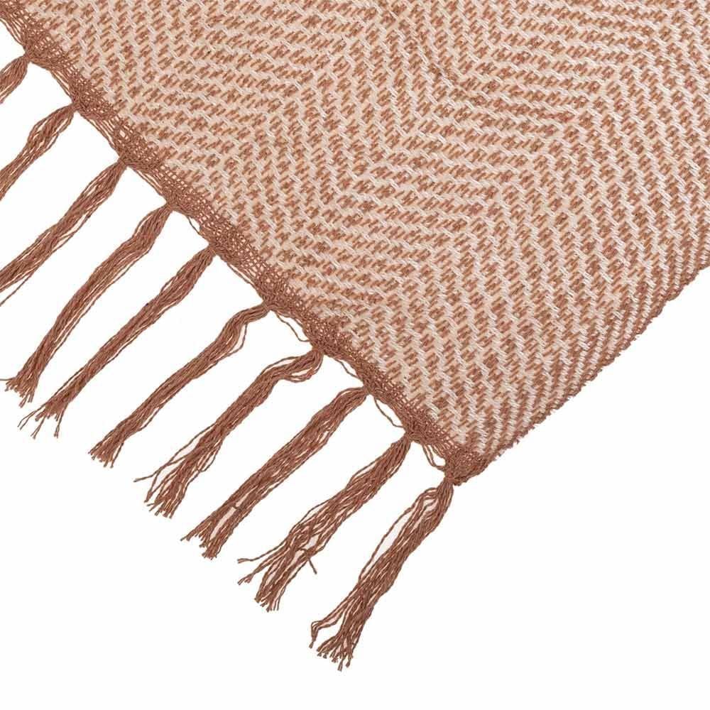 Manta Para Sofá Rústica 1,20X1,50M Havan - Bege Tramado