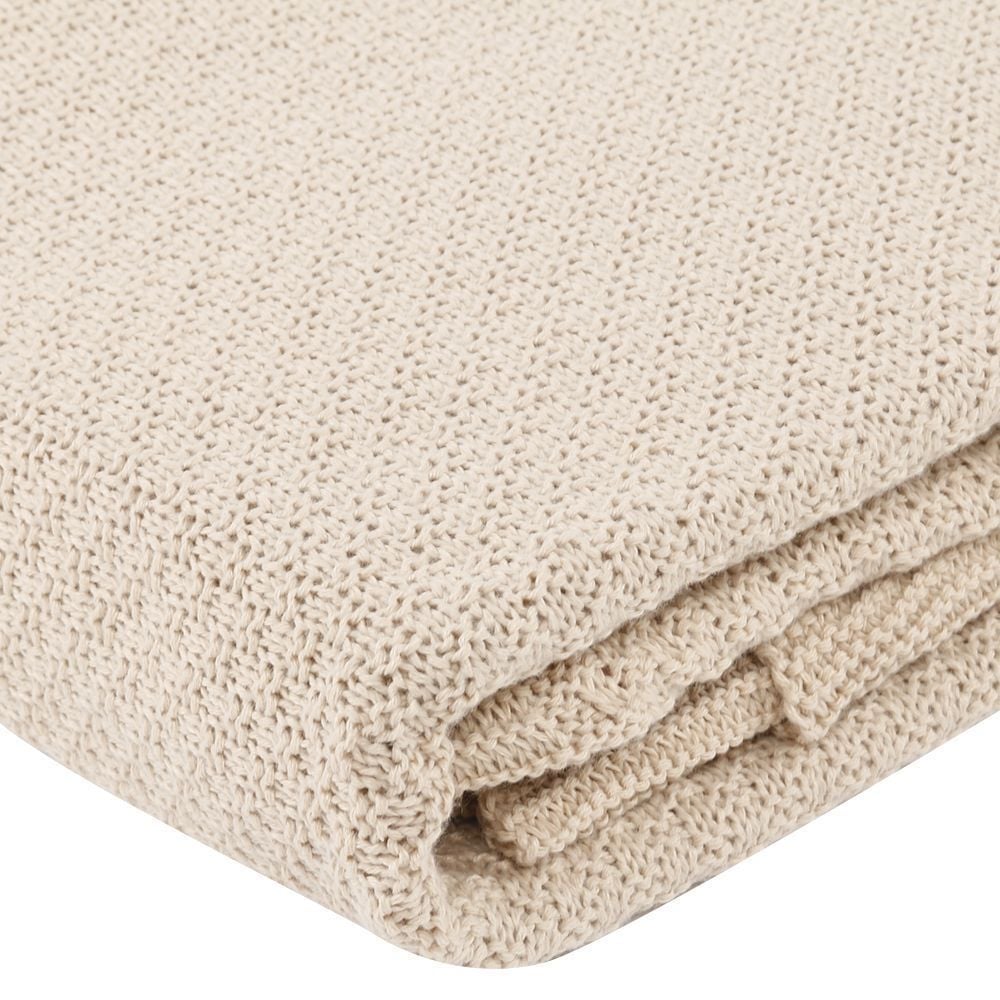 Manta Peseira Tricot Versalhes 100% Poliéster Havan Casa - Areia