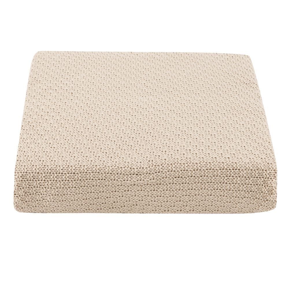 Manta Peseira Tricot Versalhes 100% Poliéster Havan Casa - Areia