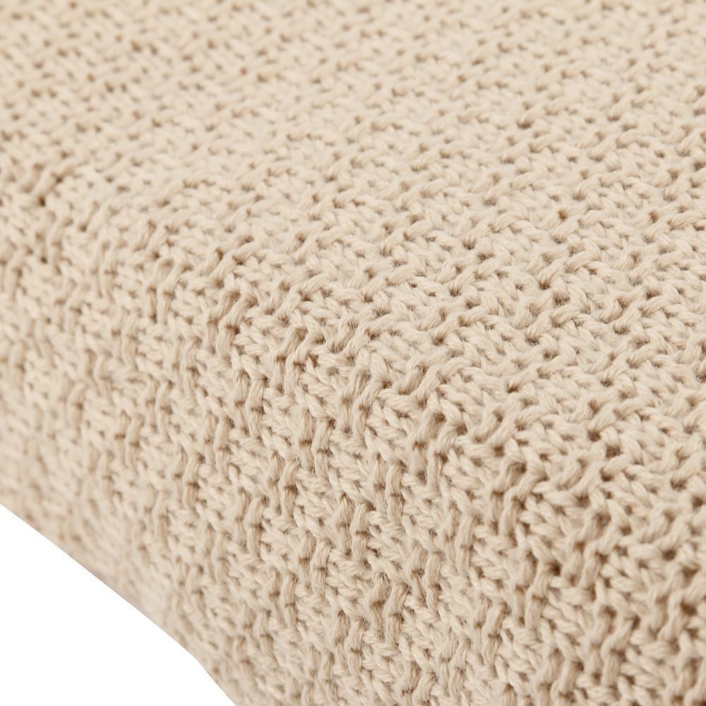 Manta Peseira Tricot Versalhes 100% Poliéster Havan Casa - Areia