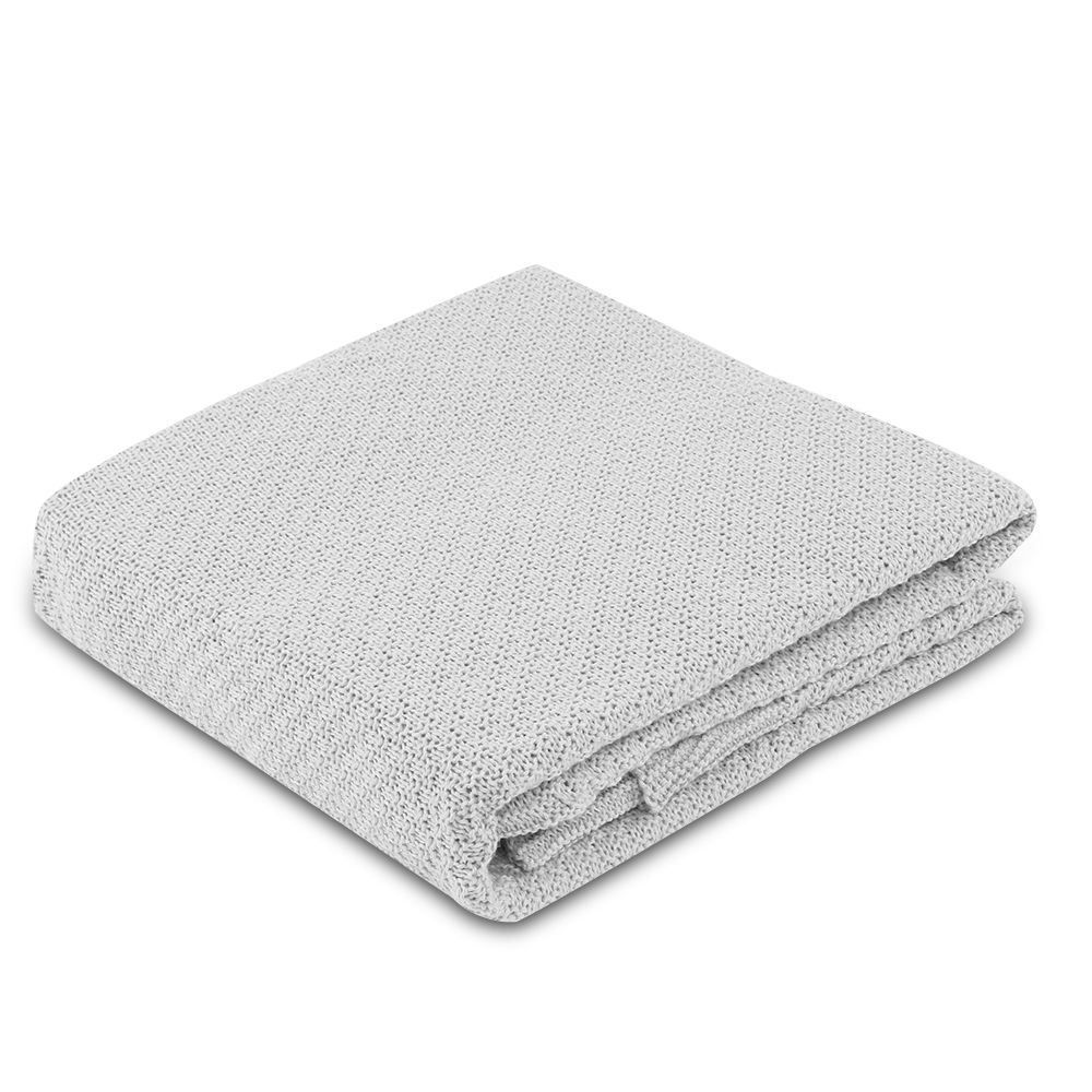 Manta Peseira Tricot Versalhes 100% Poliéster Havan Casa - Prata