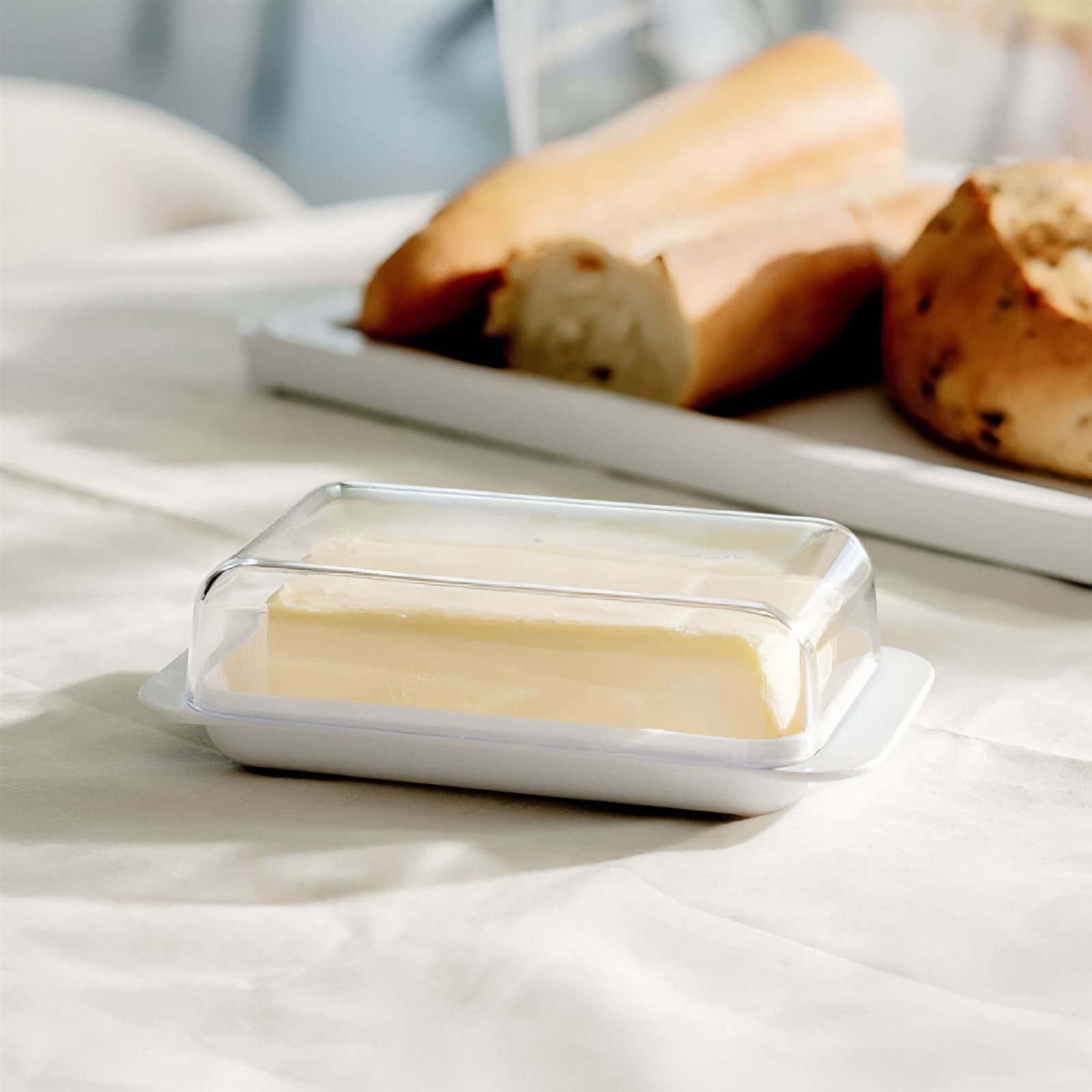 Manteigueira De Plástico Break Ou - Branco