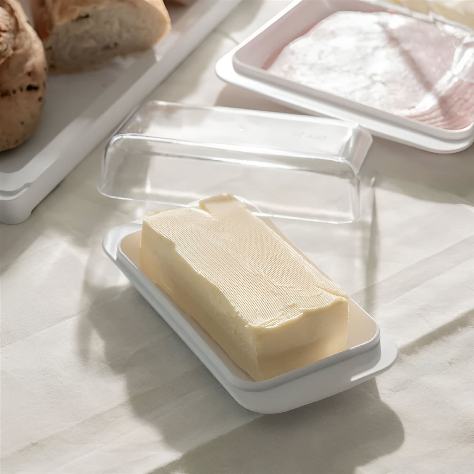 Manteigueira De Plástico Break Ou - Branco