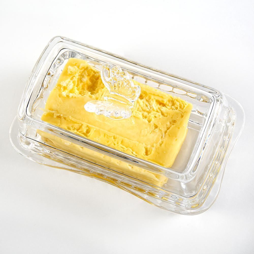 Manteigueira Com Tampa Butterfly Wolff 17Cm - Transparente