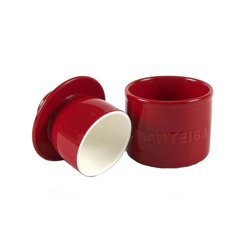 Manteigueira Francesa Havan Casa 130G - Vermelho