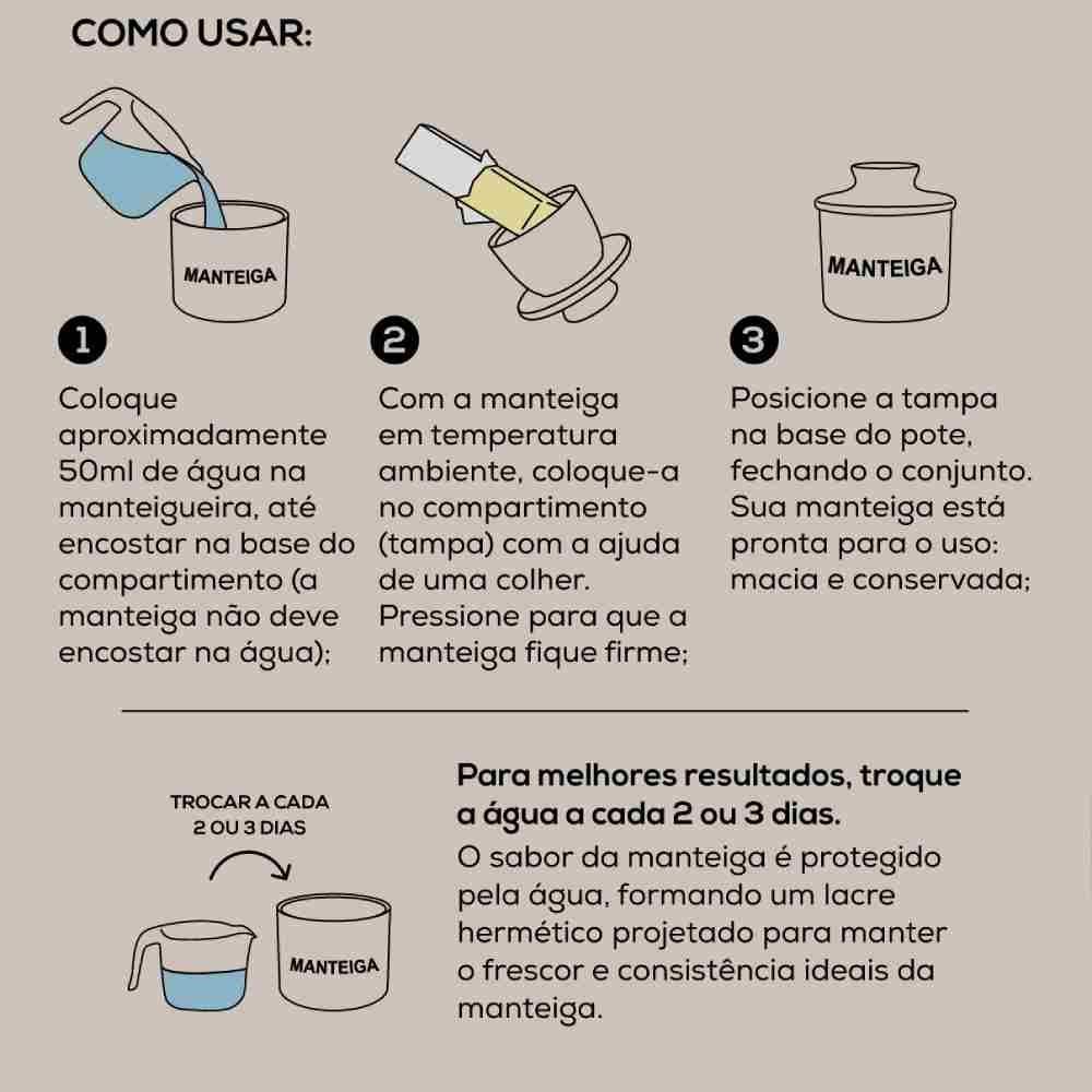 Manteigueira Francesa Havan Casa 130G - Vermelho