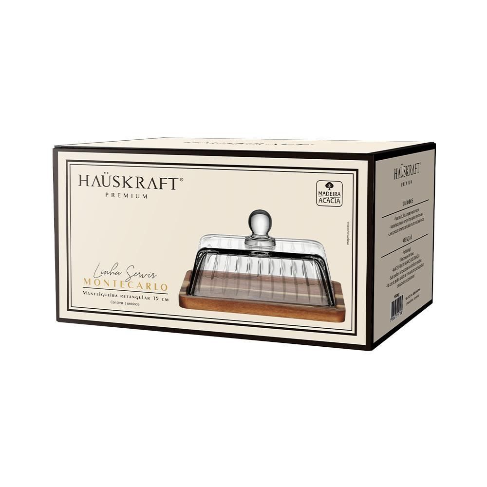 Manteigueira Retangular Montecarlo 15 cm Hauskraft - MONTECARLO
