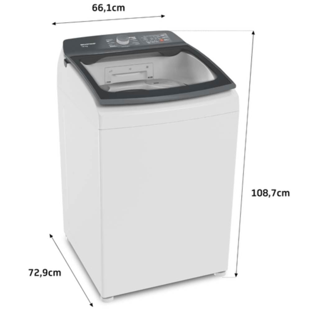 Máquina de Lavar Roupas Brastemp 18Kg Branca BWF18AB