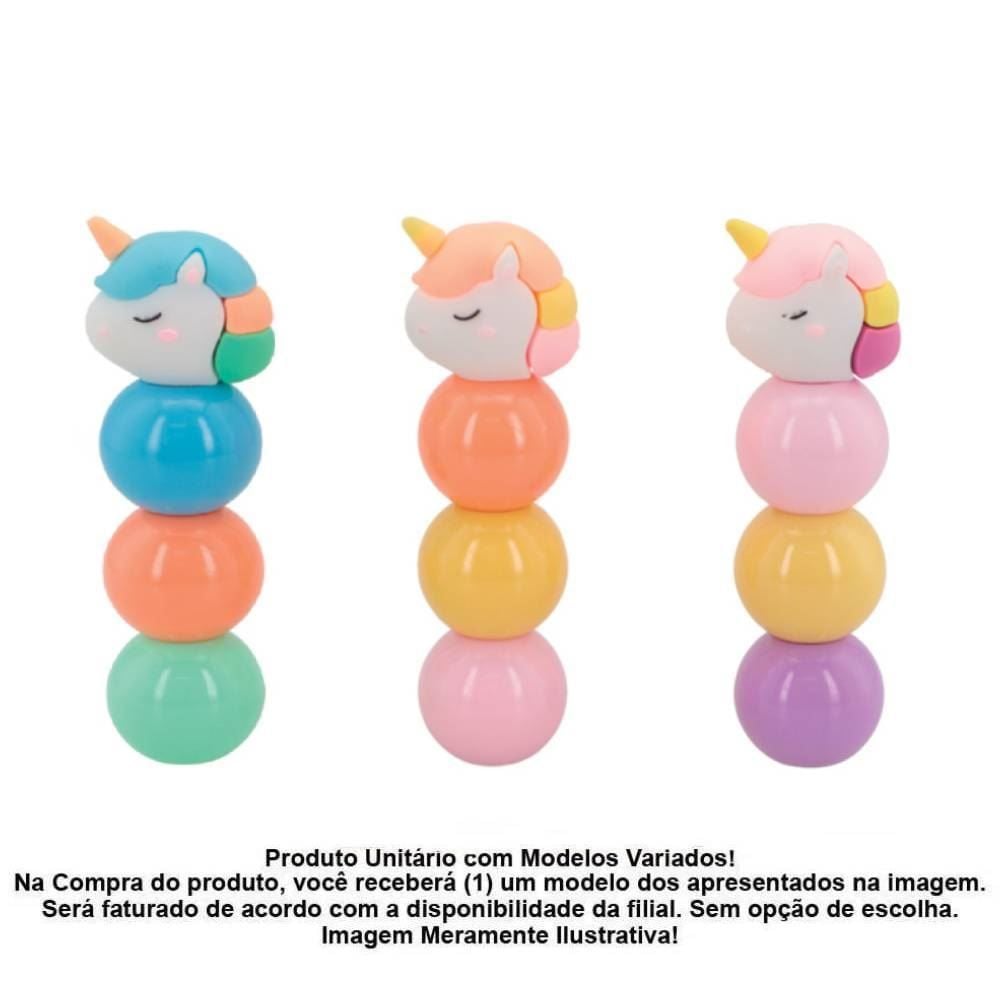 Marca Texto De Empilhar Com 3 Cores Polibrinq - Sortido