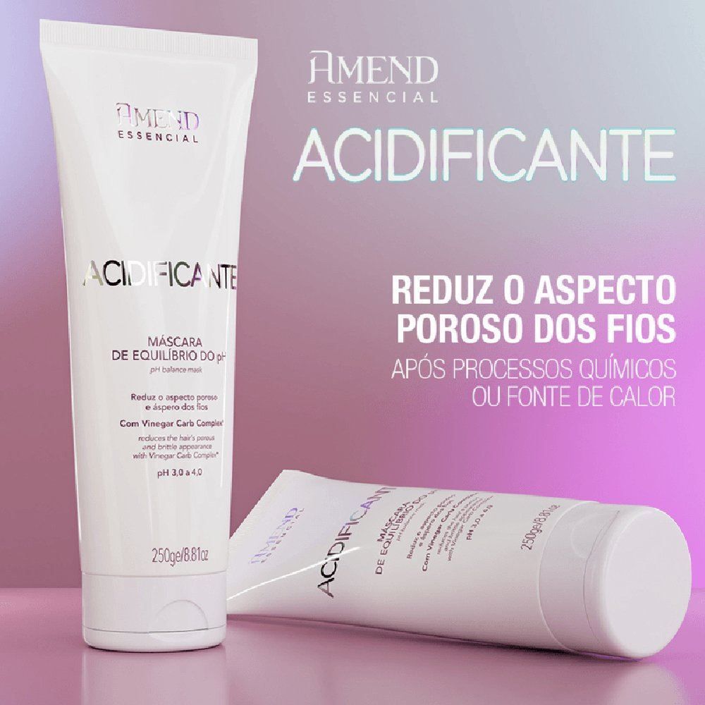Máscara Capilar Acidificante Essencial 250G Amend 