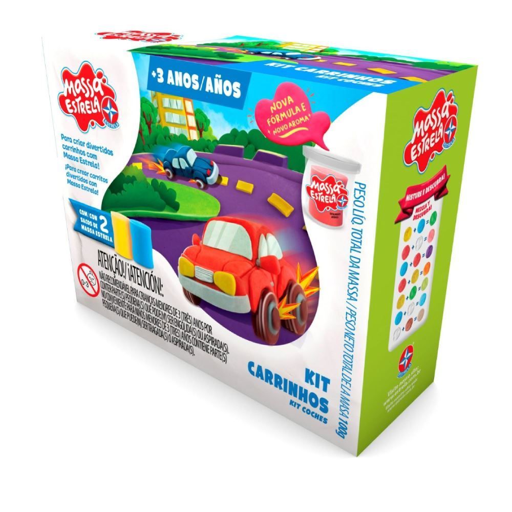 Massa De Modelar Kit Carrinhos Estrela - Diversos