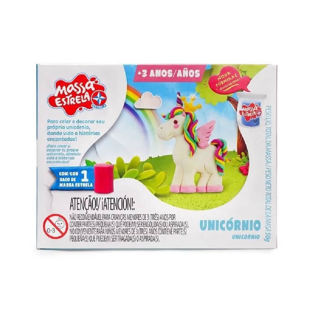 Massa De Modelar Kit Unicórnios Estrela - Diversos