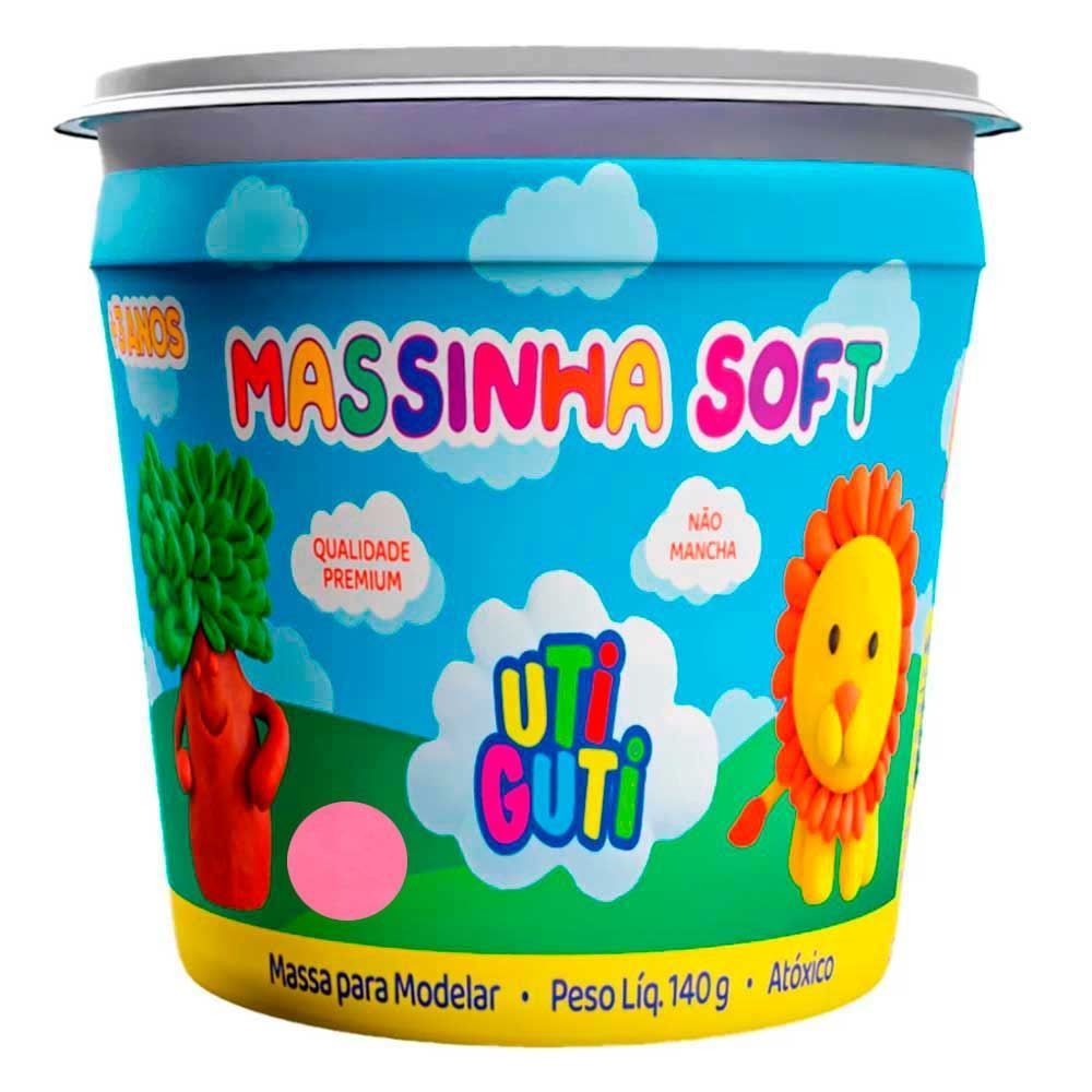 Massa De Modelar Pote 140G Uti Guti Canson - Rosa