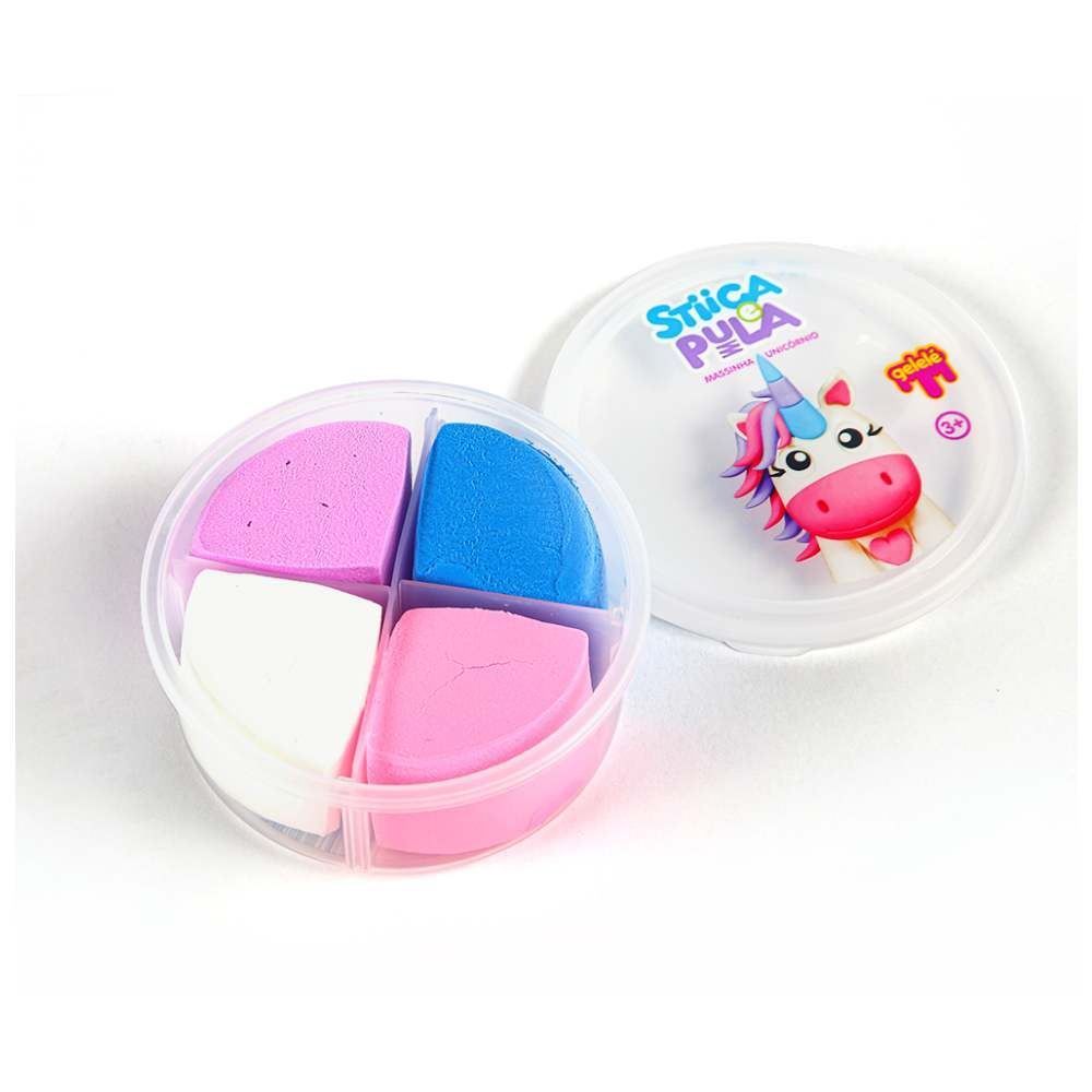 Massinha Estica E Pula Unicórnio 20G - Doce Brinquedo