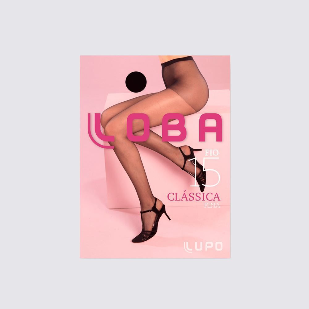 Meia-calça Clássica Transparente Fina Fio 15 Lupo