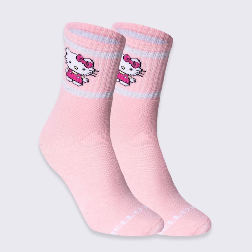 Meia Cano Longo Hello Kitty Sanrio - ROSA 39/43