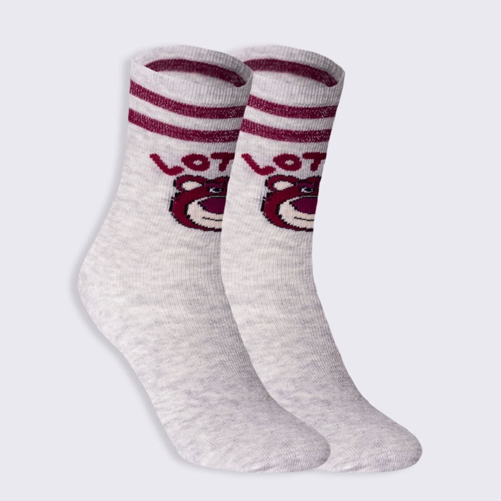 Meia Cano Longo Lotso Disney - CINZA 34/38