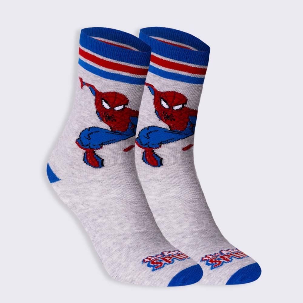 Meia Cano Longo Homem Aranha Marvel - MESCLA 39/43