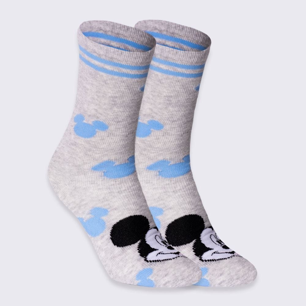 Meia Cano Longo Mickey Disney - CINZA 39/43