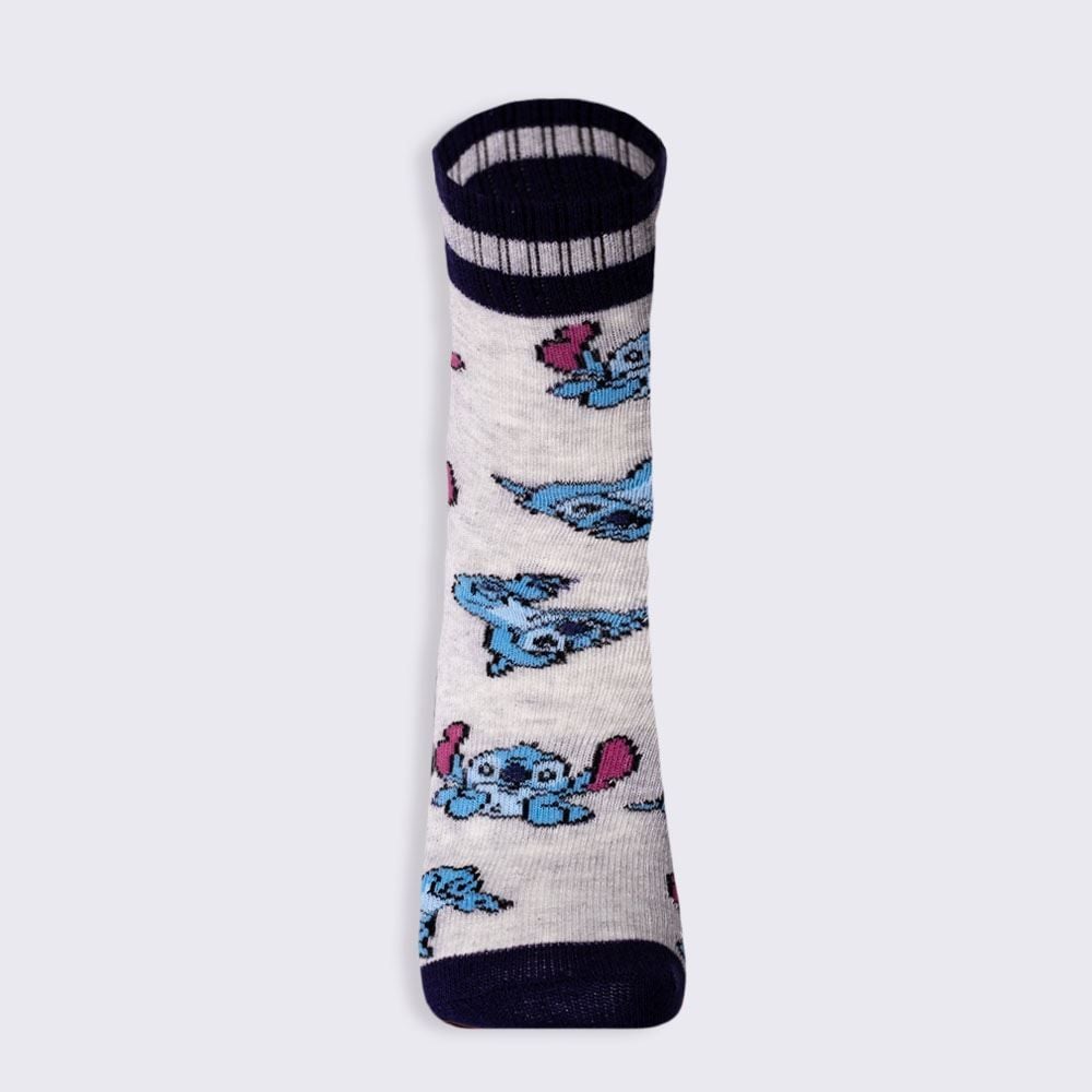 Meia Infantil Cano Longo Stitch Disney