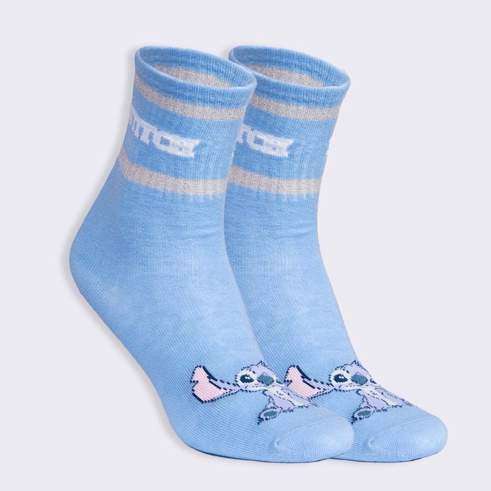 Meia Cano Longo Stitch Disney - 39/43