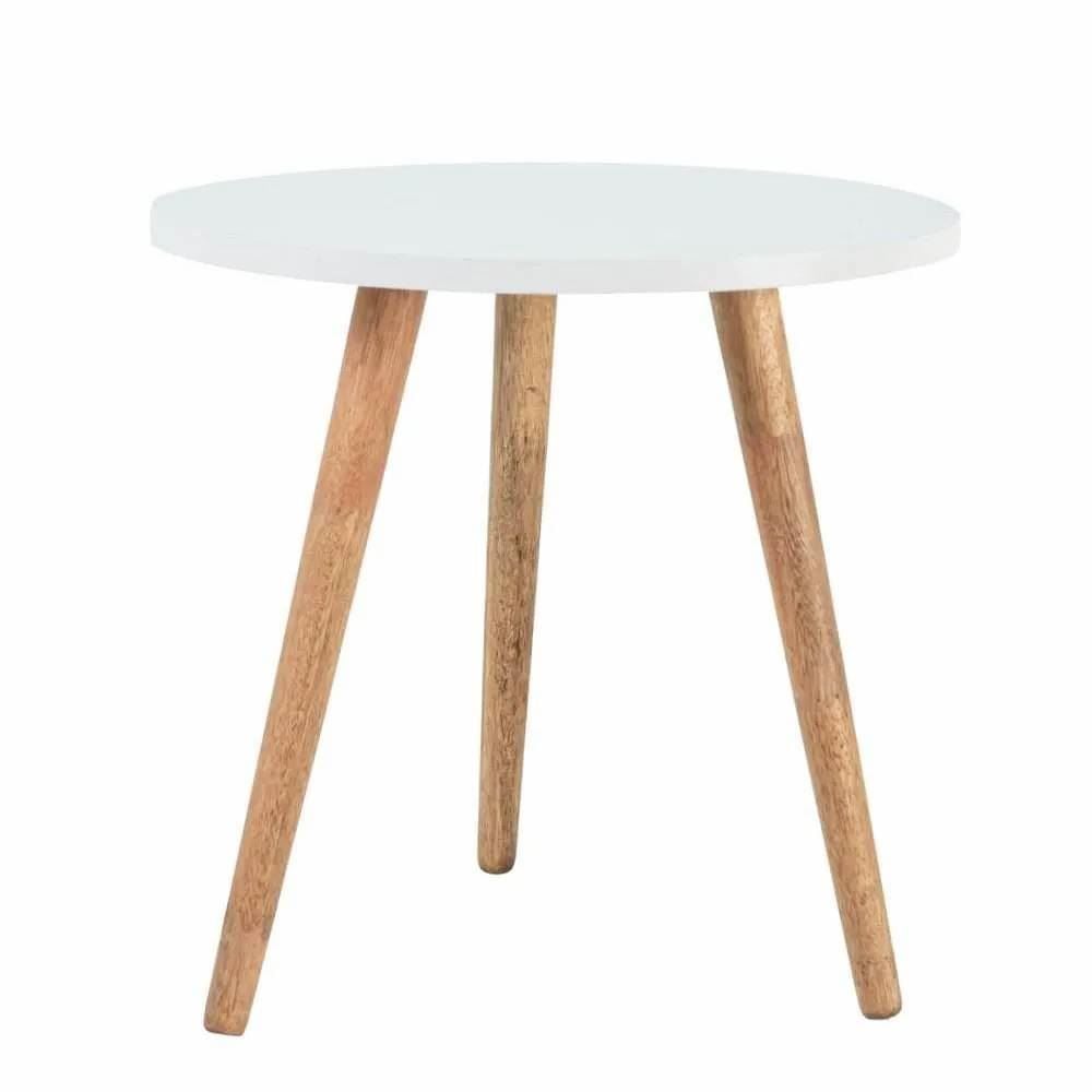 Mesa de Apoio Baixa Decorativa Havan Casa - Branco