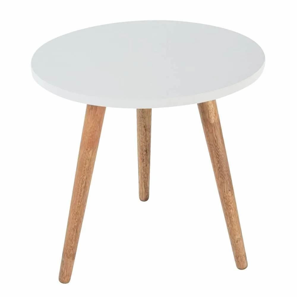 Mesa de Apoio Baixa Decorativa Havan Casa - Branco