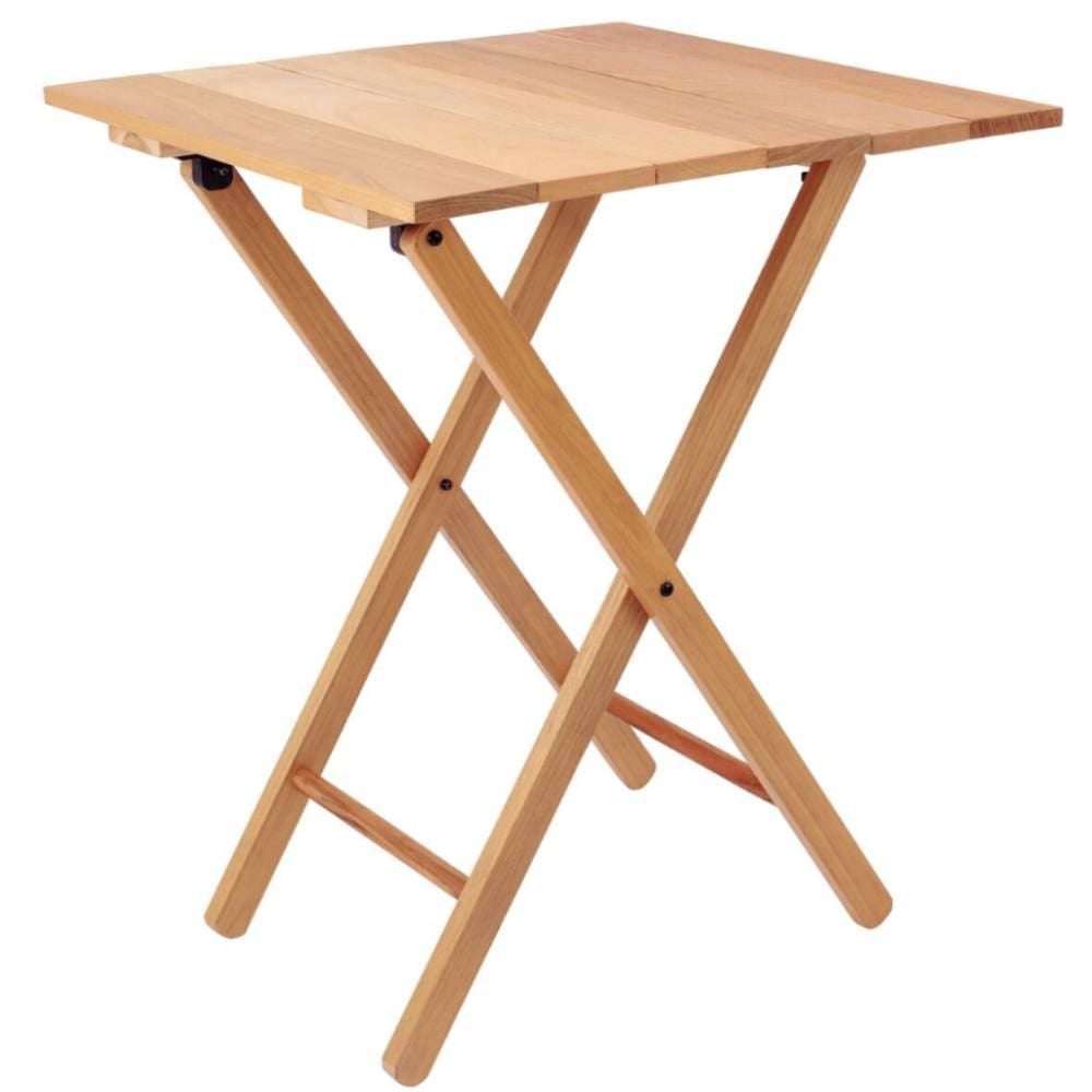 Mesa De Madeira Dobrável Tramontina Lille Em Madeira Tauari