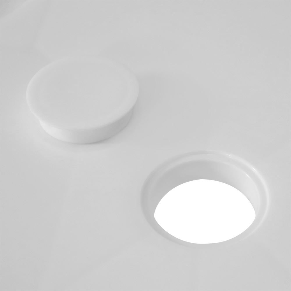 Mesa Plástica de Apoio com Porta Copos Bel Branca