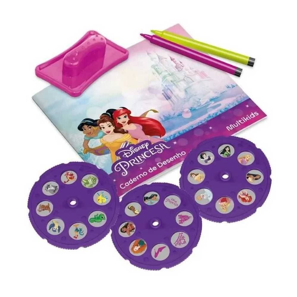 Mesa Projetora Infantil Princesas Disney Com 24 Desenhos - BR2133