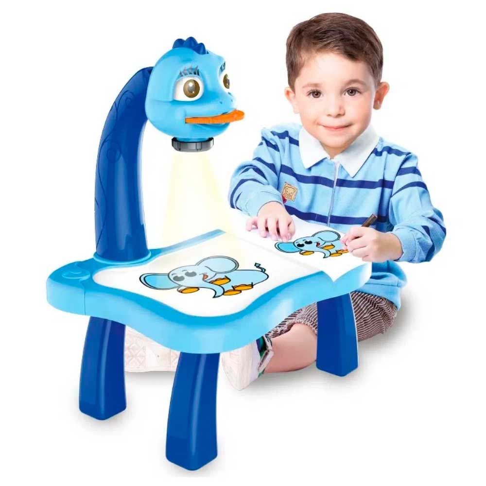 Mesa Projetora Para Desenhar Azul Play E Learn Multikids - BR1600
